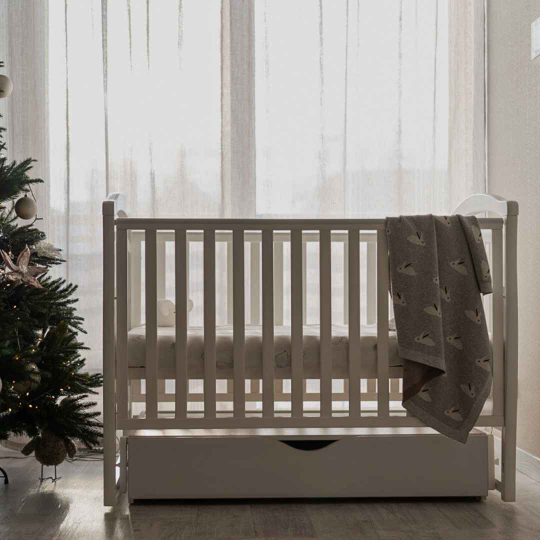 Dětská postýlka Rinbo Gekko Kids 120x60. Bílá