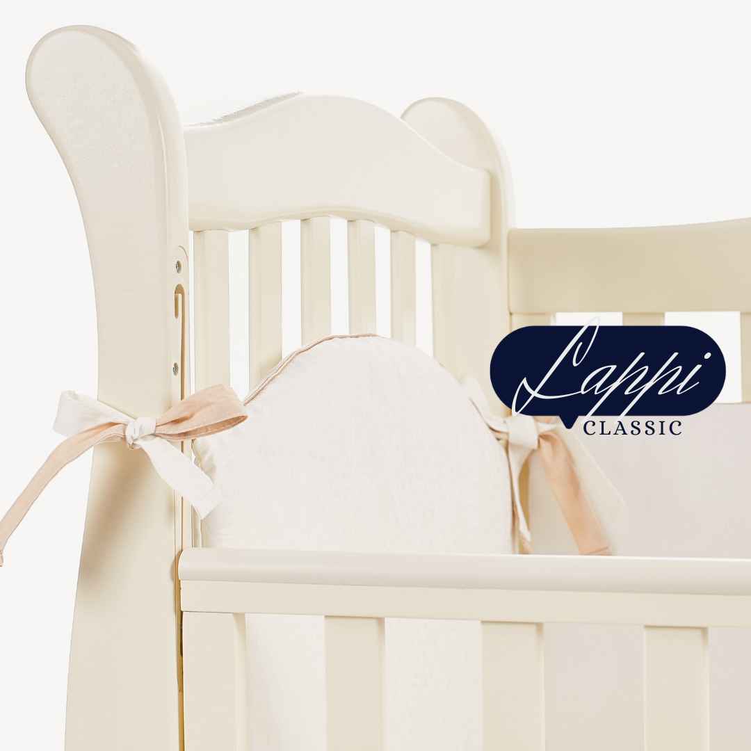 Dětská postýlka Lappi Gekko Kids 120x60. Barva slonovinové kosti