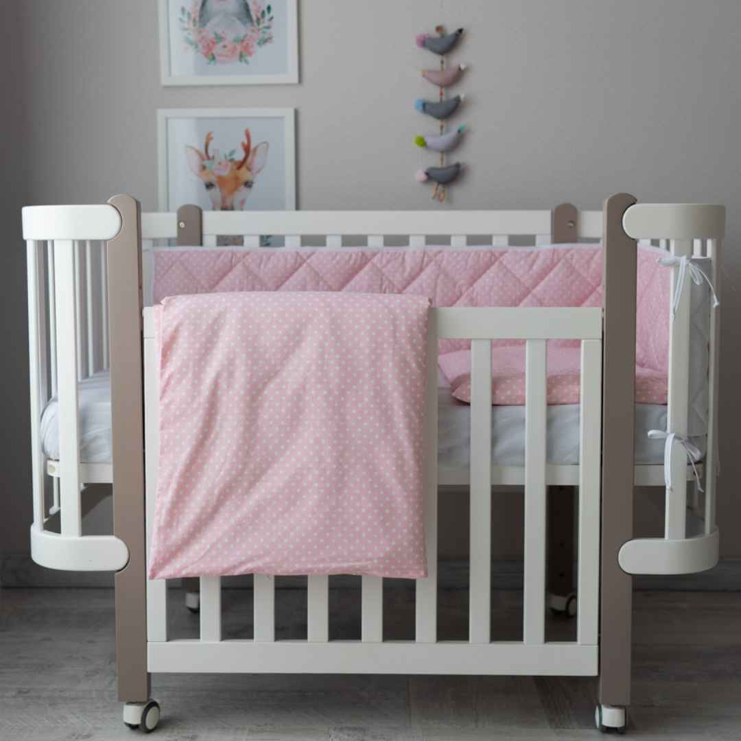 Dětská rostoucí postýlka Zukko Gekko Kids. Kolébka a postýlka 2v1. Bíla / Cappuccino