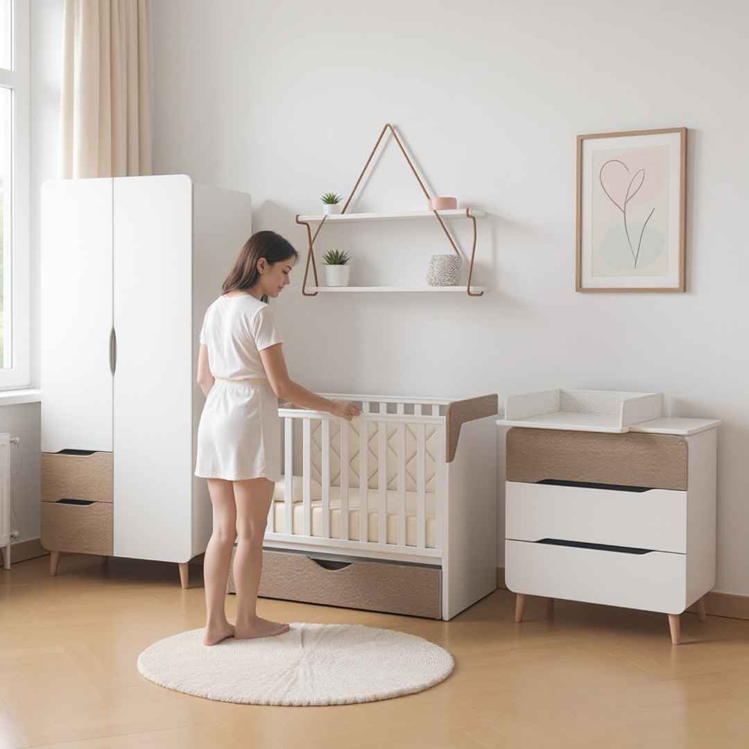 Dětská postýlka Belitto Gekko Kids 120x60. Bílá