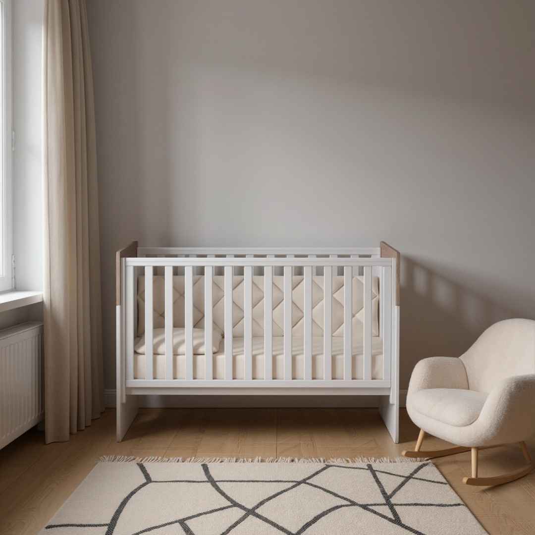 Dětská postýlka Belitto Gekko Kids 120x60. Bílá