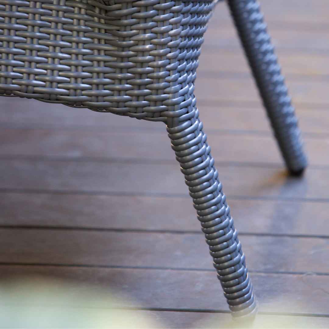 Ratanové křeslo FLORENCE Terico. Grafitové