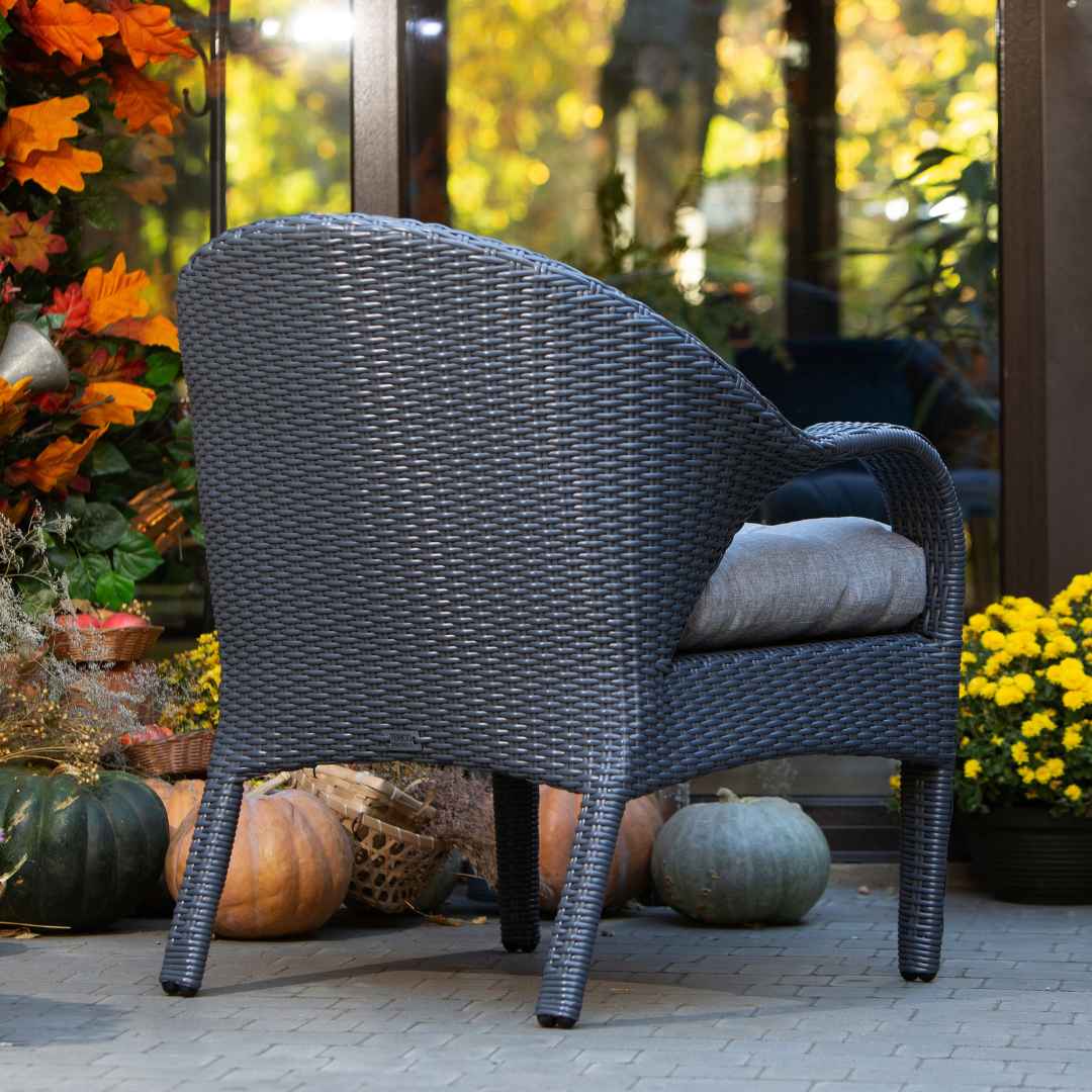 Ratanové křeslo FLORENCE Terico. Grafitové