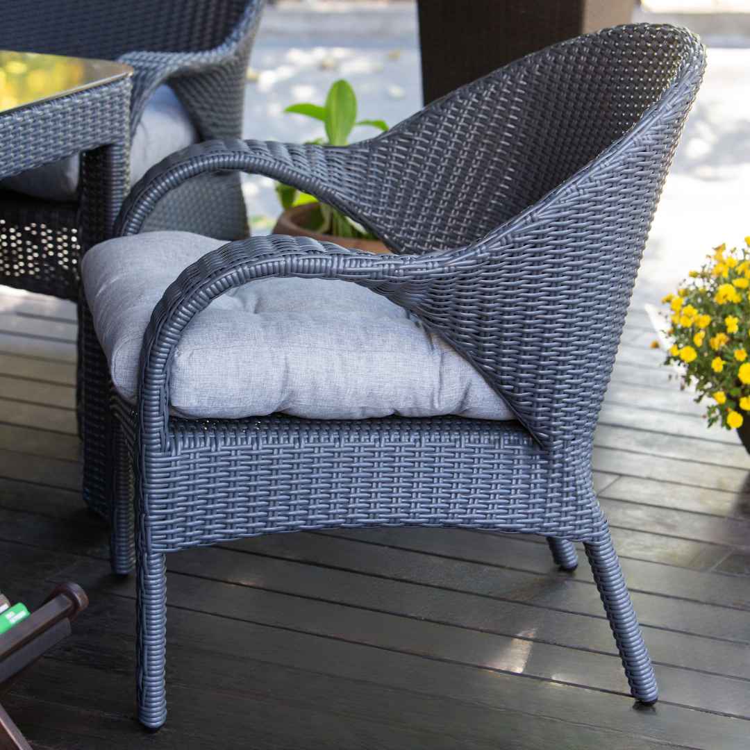 Ratanové křeslo FLORENCE Terico. Grafitové