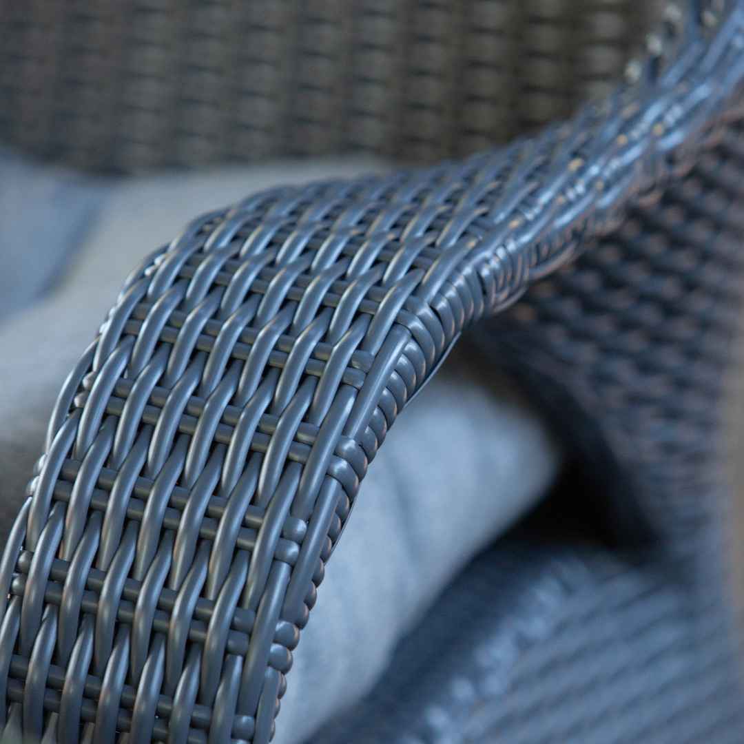 Ratanová pohovka FLORENCE Terico. Grafitové