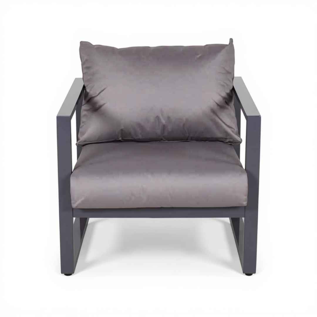 Velké zahradní křeslo LOFT. Grafitová barva.