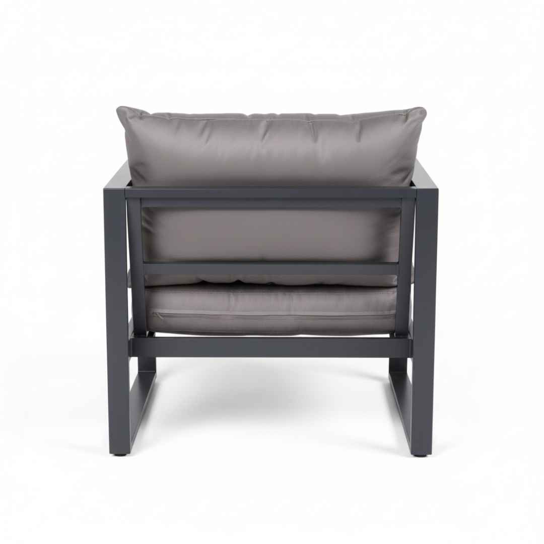 Velké zahradní křeslo LOFT. Grafitová barva.