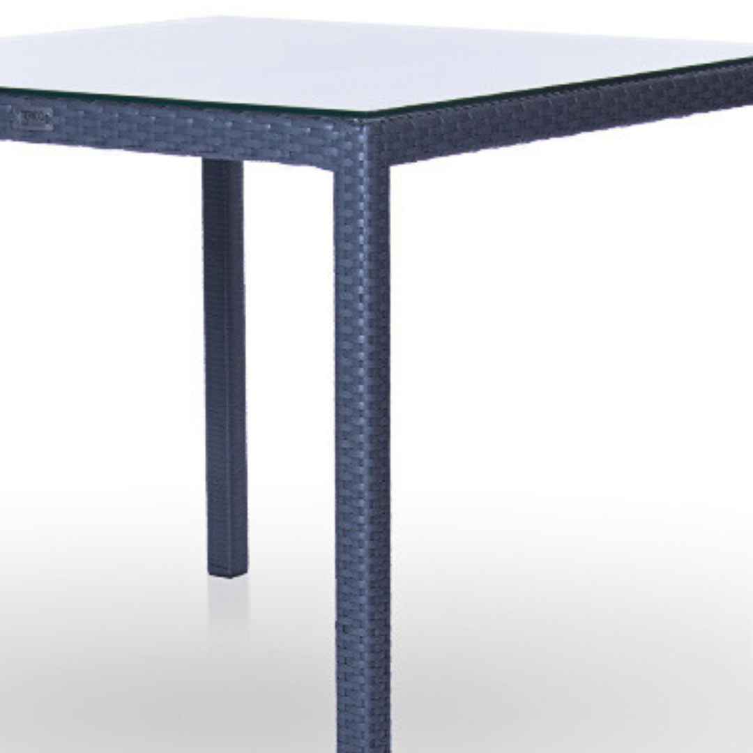 Ratanový stůl KIPRUS Terico 160x90x75cm. Grafitová barva