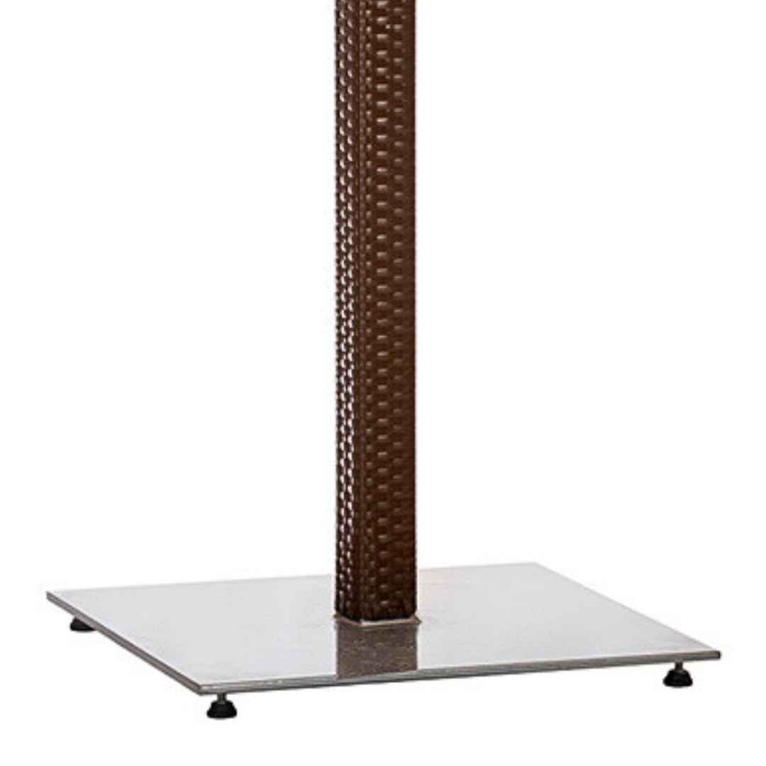 Ratanový stůl NEMOS Terico 90x90x75cm. Hnedá barva