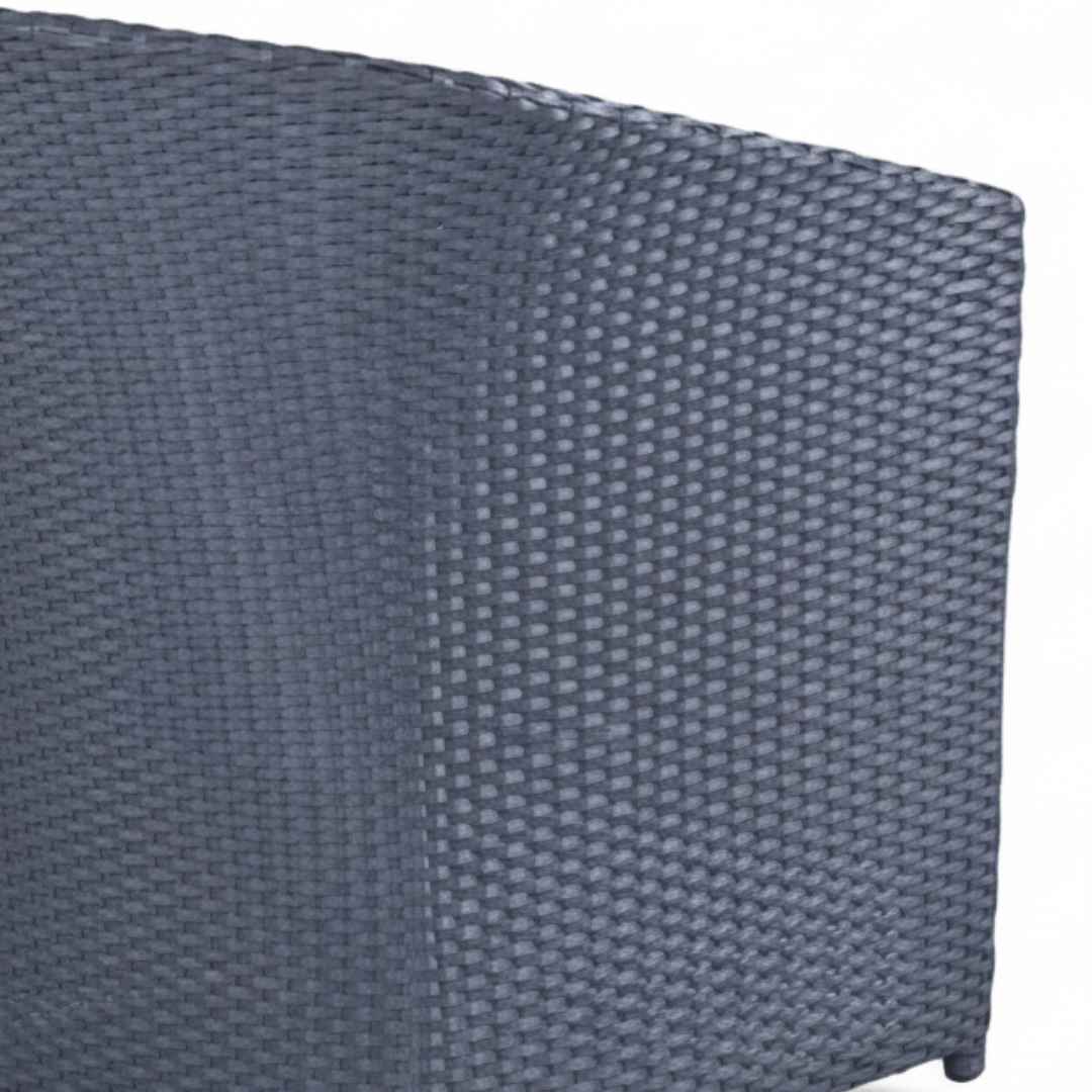 Ratanová pohovka BALINA Terico. Grafitová barva