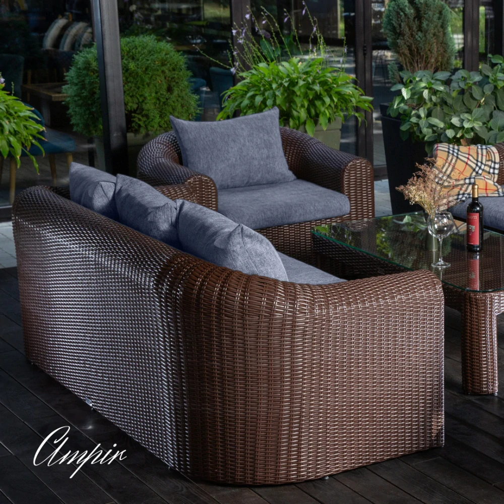 Velká hybridní sestava pro odpočinek AMPIR LOUNGE Terico. Skládá se z 5 kusů. Klikněte pro zobrazení podrobných informací.