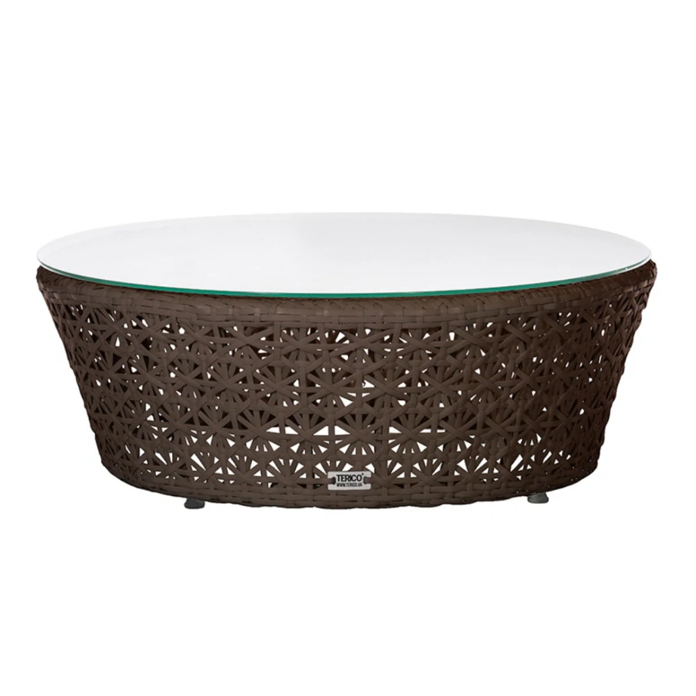 Nízký kulatý stolek z ratanu KAIR Terico