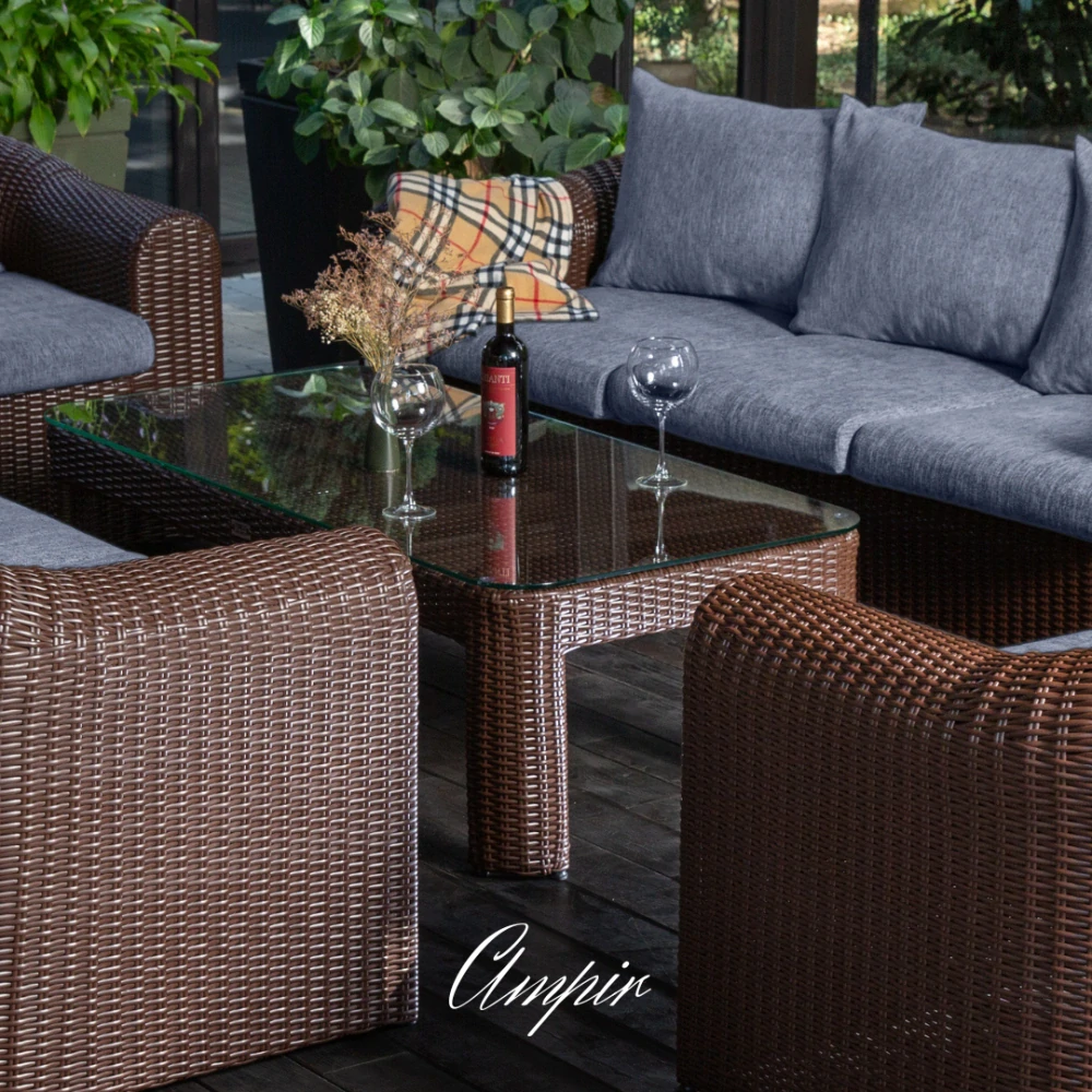 Velká hybridní sestava pro odpočinek AMPIR LOUNGE Terico. Skládá se z 5 kusů. Klikněte pro zobrazení podrobných informací.