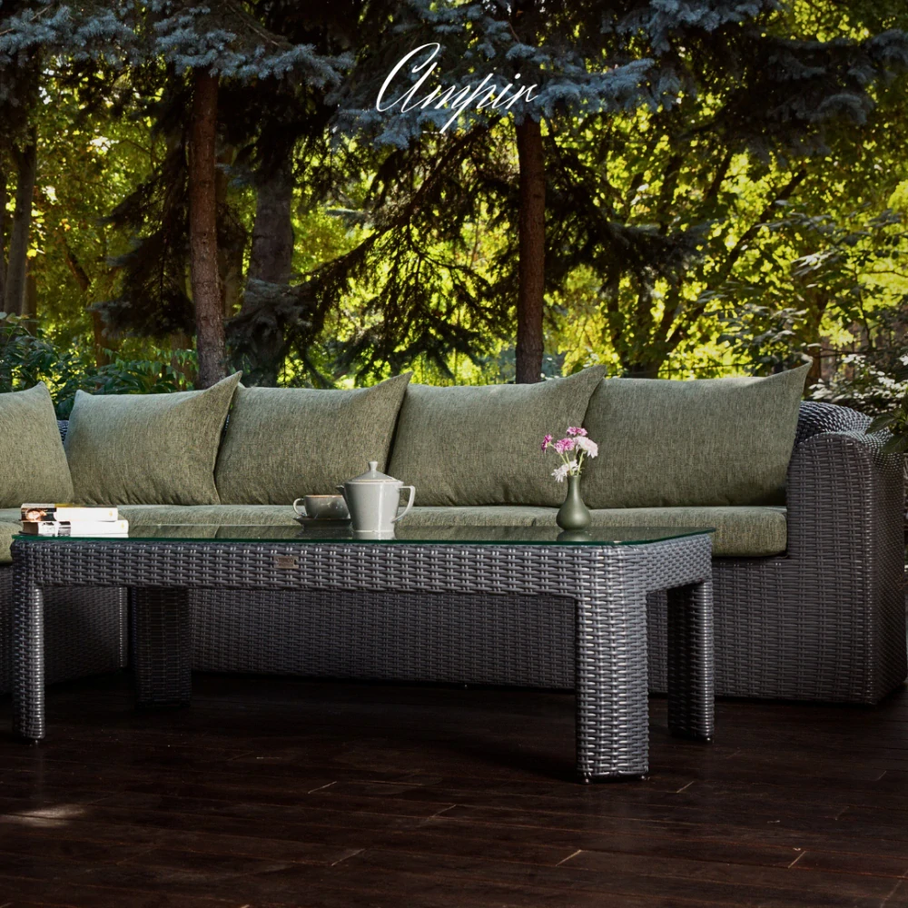 Velká modulární hybridní sestava pro odpočinek AMPIR LOUNGE MODULAR Terico. Grafitova barva. Skládá se ze 4 kusů. Klikněte pro zobrazení podrobných informací.