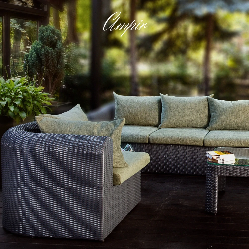 Velká modulární hybridní sestava pro odpočinek AMPIR LOUNGE MODULAR Terico. Grafitova barva. Skládá se ze 4 kusů. Klikněte pro zobrazení podrobných informací.